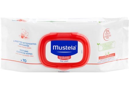 Mustela Cleansing Wipes Sensitive, Салфетки влажные для чувствительной кожи, 70 шт.