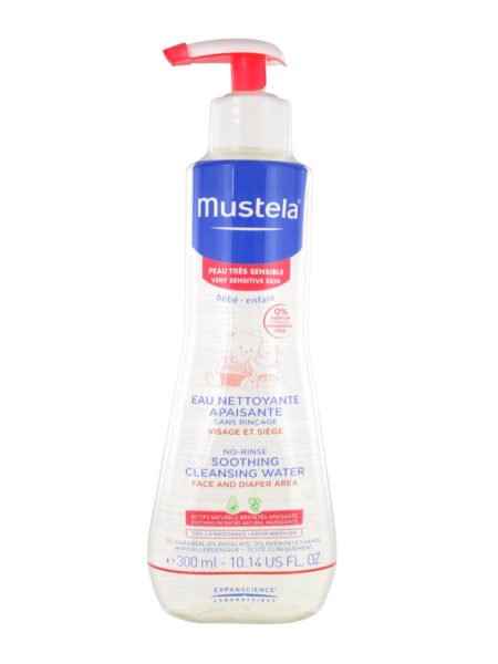 Mustela Soothing Cleansing Water, Успокаивающая очищающая вода, 300 мл