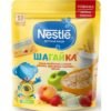 Каша Nestle молочная Шагайка 5 злаков с кусочками яблока, земляники садовой и персиком (с 12 месяцев)