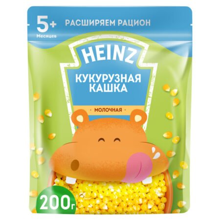 Каша Heinz молочная кукурузная (с 5 месяцев) 200 г