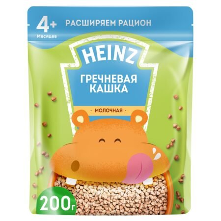 Каша Heinz молочная гречневая с Омега 3 (с 4 месяцев) 200 г