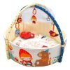 Qtot Deluxe Baby Play Gym with Mosquito Net