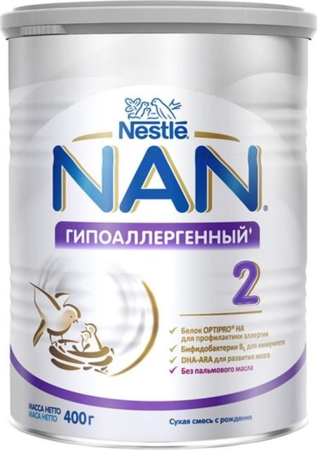 Смесь NAN (Nestle) Гипоаллергенный 2 Optipro (с 6 месяцев) 400 г