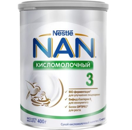 Смесь NAN (Nestle) Кисломолочный 3 (с 12 месяцев ) 400 г