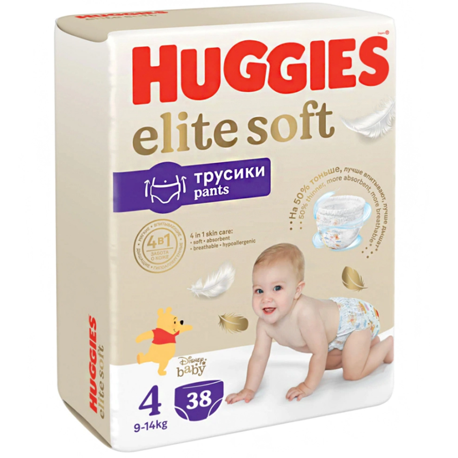 Трусики Huggies Elite Soft 4 (9-14 кг) 38 шт