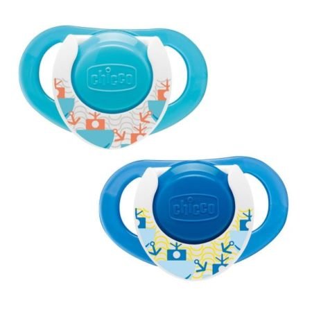 Chicco Пустышка Physio Compact, латекс, 12m+ (2шт)