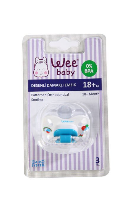 WEE BABY 835 Соска с силиконовым рисунком N3