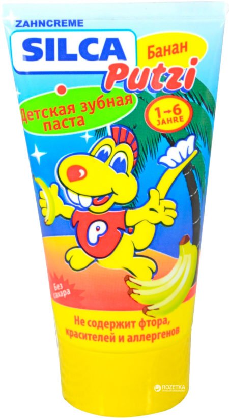 Silca Putzi зубная паста банан 50 мл