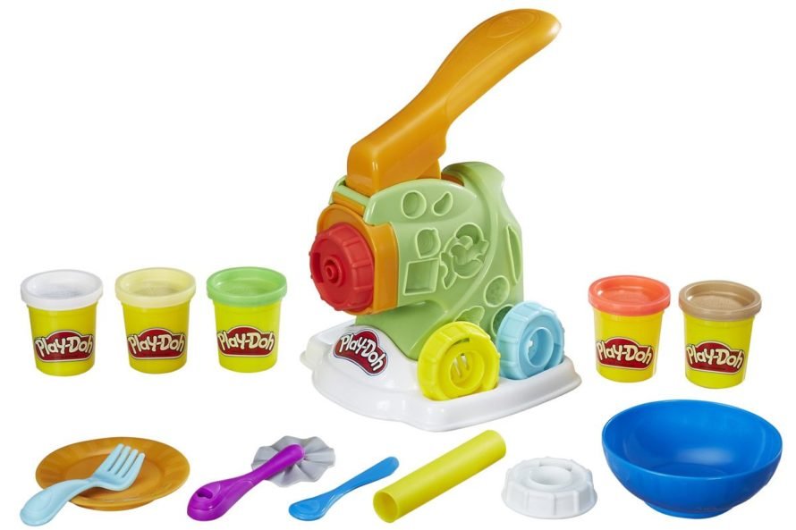 Play-Doh modelləşdirilməsi üçün Set əriştə maşın, rəng multi-rəng