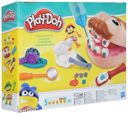 Play-DOH oyun dəsti “Mister Zubastik”, plastilinlə, rəng rəngarəngdir