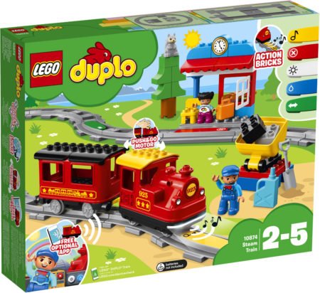 LEGO DUPLO Town 10874 Поезд на паровой тяге Конструктор