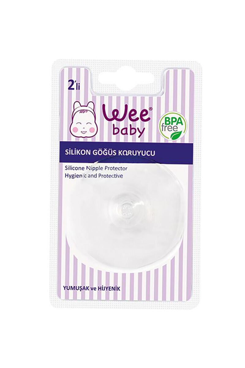 WEE BABY 900 Silicone Breast Protector, 2 units, White