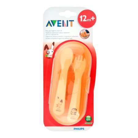 Avent 718/00 spoon and fork in case from 12 months