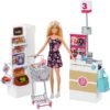 Mattel Barbie Supermarket with Blonde Doll Playset 34366