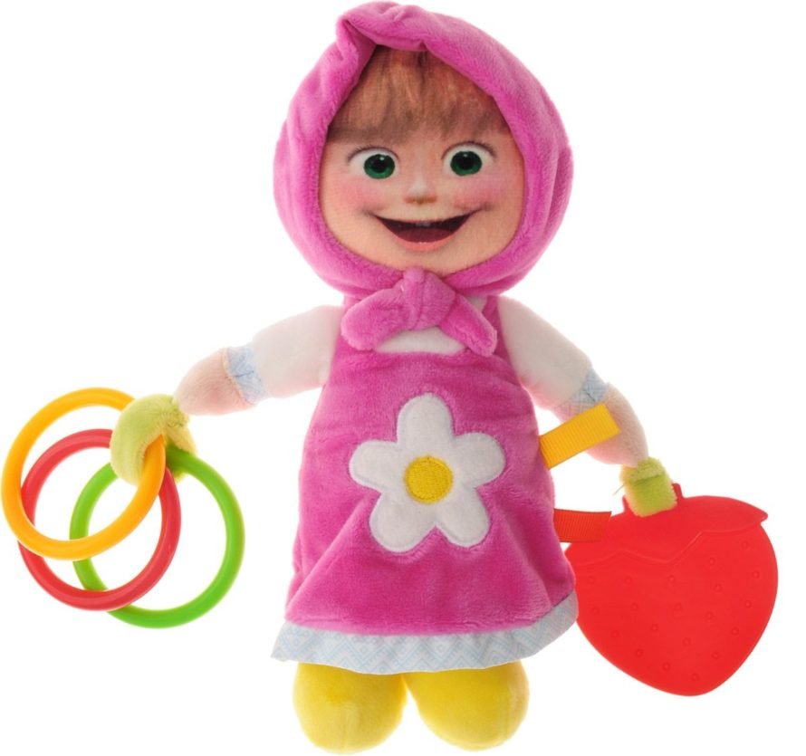 Simba Rattle Masha, pink, white