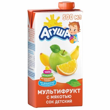 Agusha şirəsi multifructt 500 ml