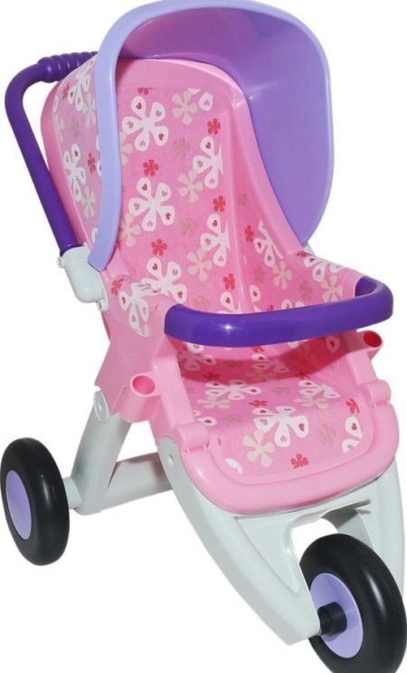 Polesie Stroller for dolls walking No. 2 three-wheeled, color in assortment, color pink