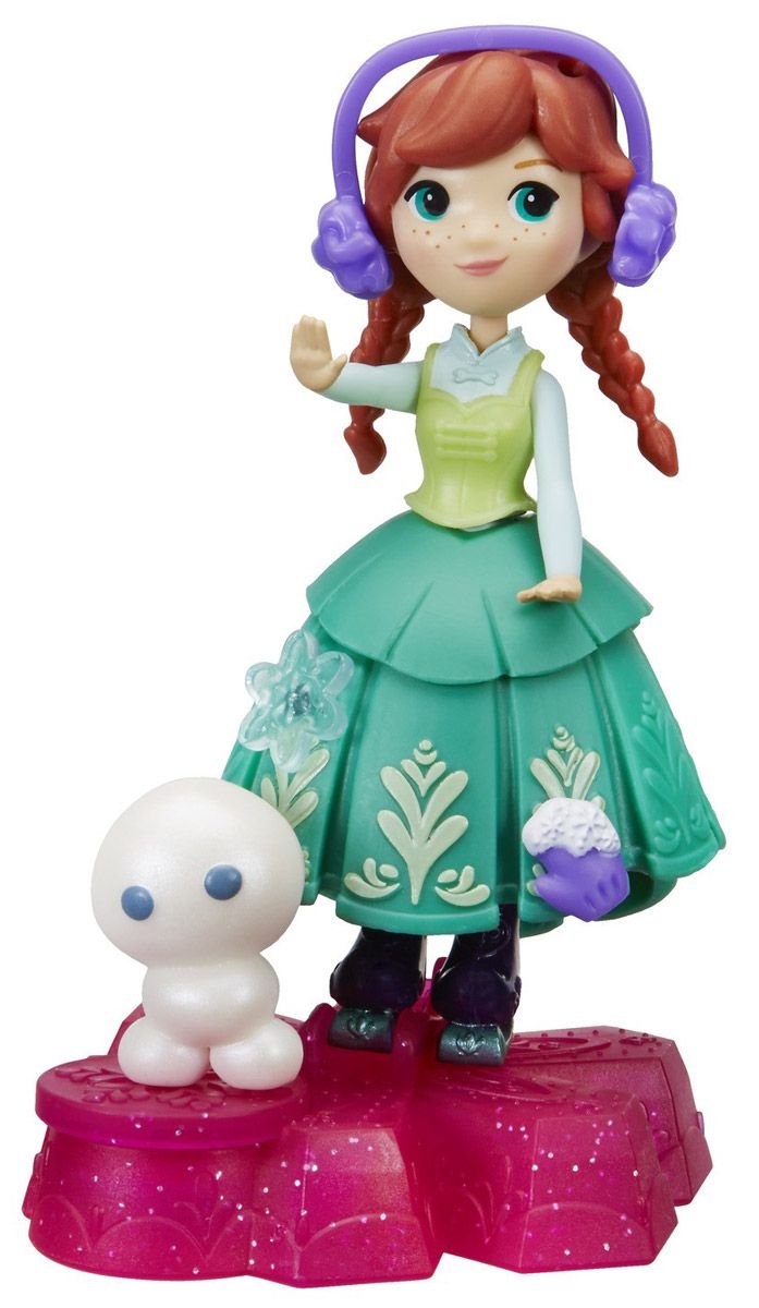 Disney Frozen Game set with doll Princess Anna on a moving snowflake  platform - pandababy