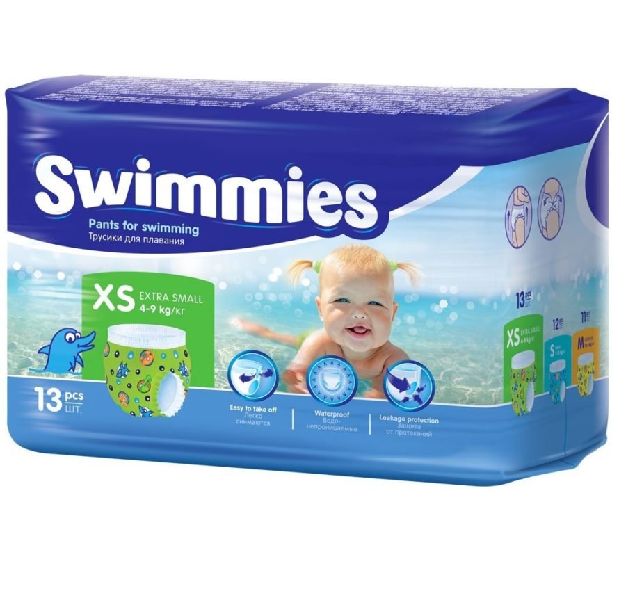 Tuman-bez Swimmies X-Small üzgüçülük üçün (4-9 kq) 13 ədəd