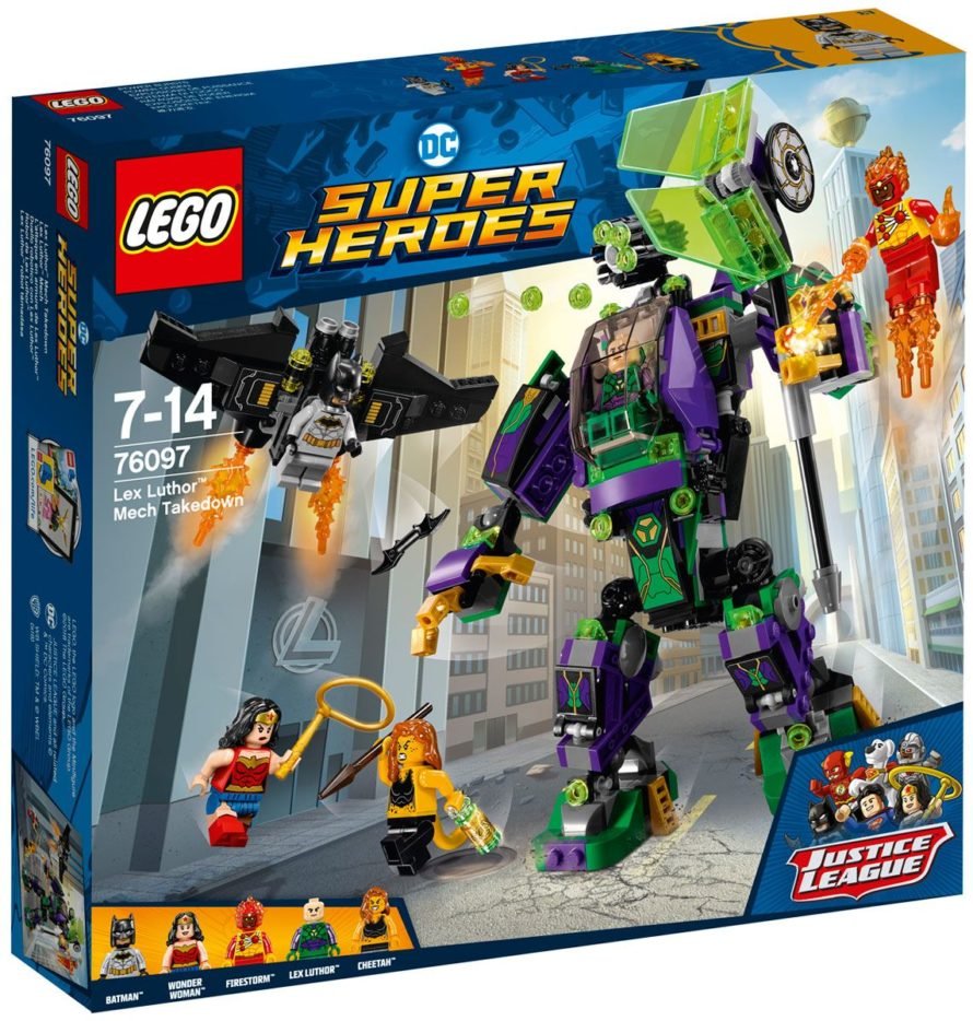 LexO Super Heroes DC 76097 Lex Luthor şirkətinin robot konstruktoru ilə döyüş