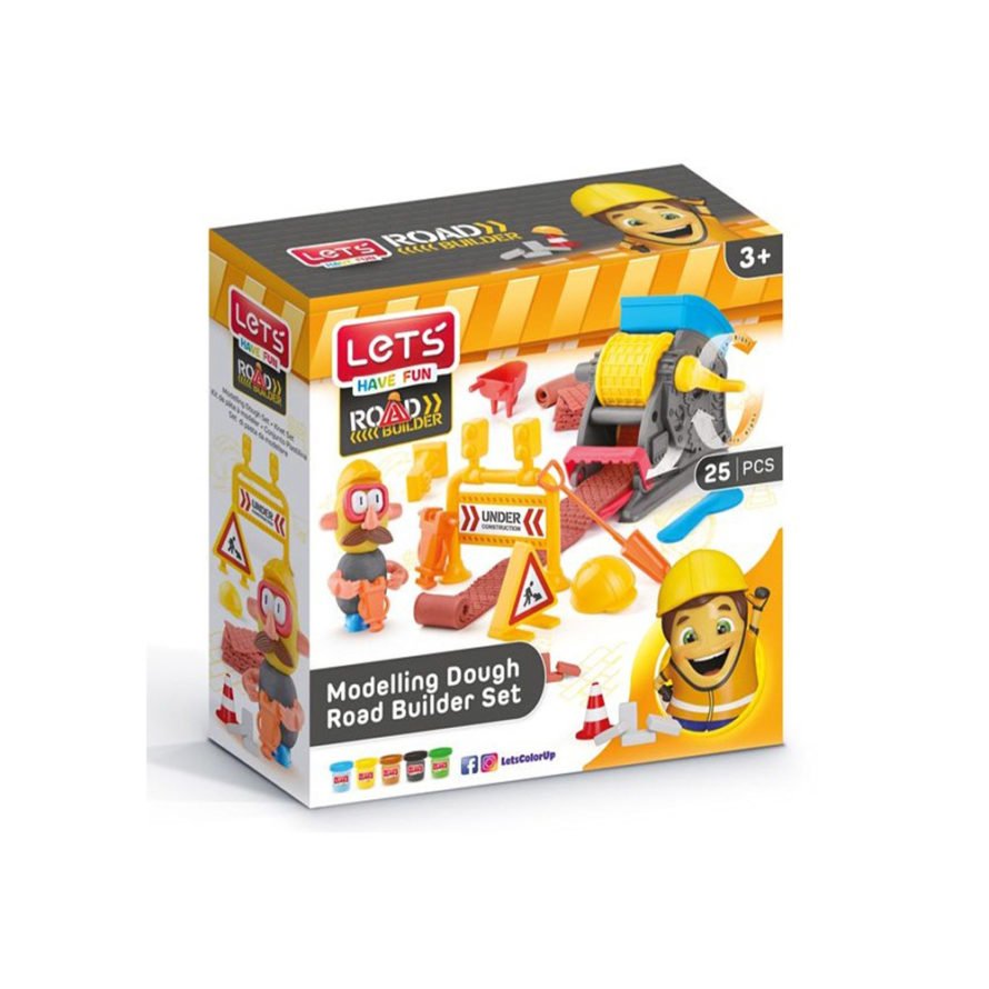 LET’S Play Dough L8491 Road Construction Kit