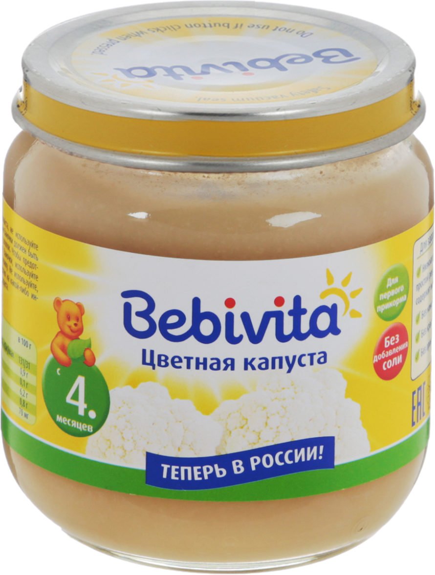 Bebivita цветная капуста 100 гр