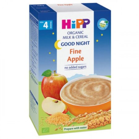 Hipp milk porridge good night tender apple 250 gr