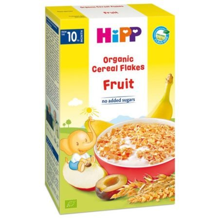 Hipp органические зерновые хлопья с фруктами 200 гр