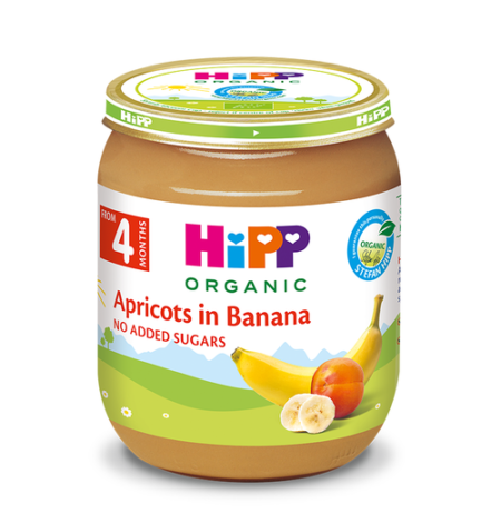 Banan ilə Hipp püresi ərik 125 gr
