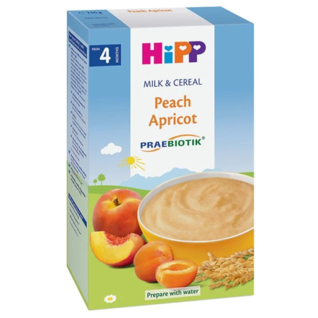 Hipp milk porridge peach and apricot 250 gr