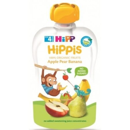 Hipp Fruit fun яблоко персик банан 90  гр