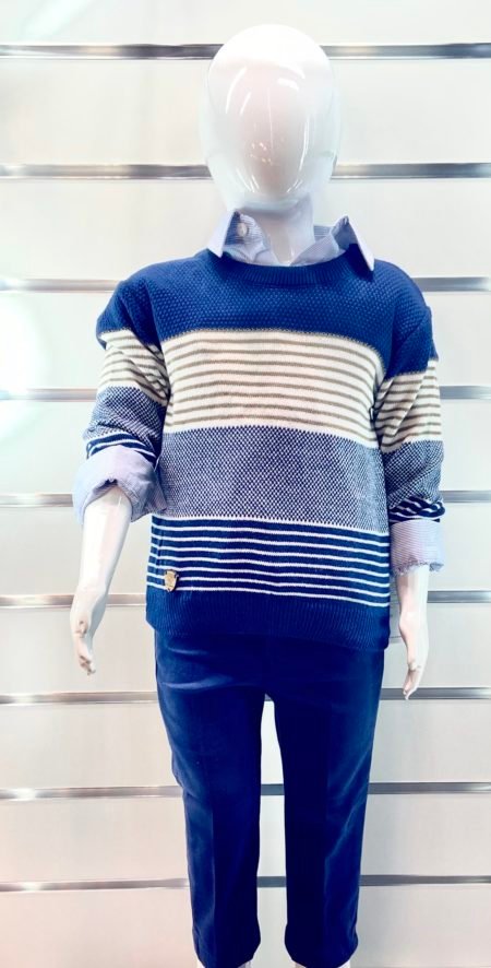 Cool Exclusive 20218 Suits 3-piece  (sweater, pants with a belt and a shirt)