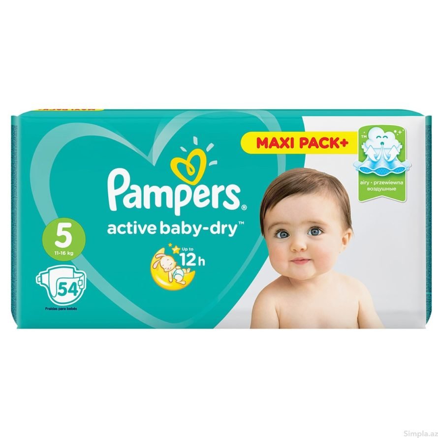 Подгузники Pampers (Памперс) New Baby-Dry 5 (11-18 кг) 54 шт