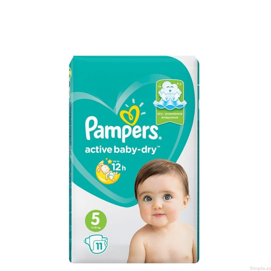 Подгузники Pampers (Памперс) New Baby-Dry 5 (11-18 кг) 11 шт