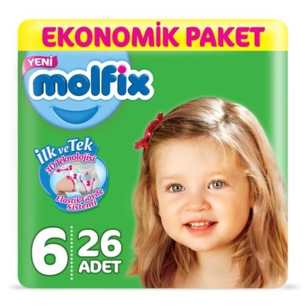 Подгузник Molfix 6 (15+ кг), 26 шт