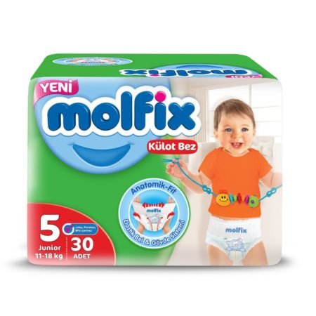 Подгузники-трусики Molfix 5 (11-18 кг), 30 шт