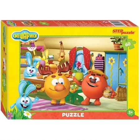 Step Puzzle “Smeşariki”, 60 element (33х23 sm)