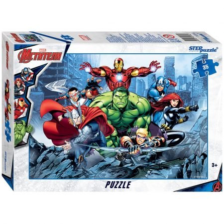 Step Puzzle “The Avengers”, 35 element (33×23 sm)