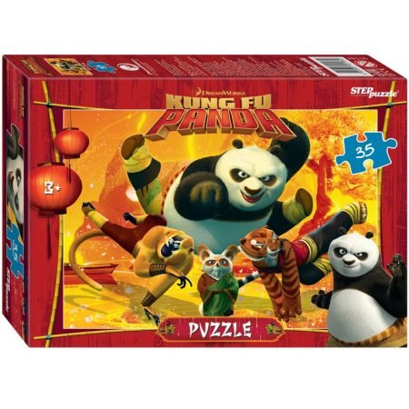 Step Puzzle “Kung Fu Panda”, 35 element (33×23 sm)