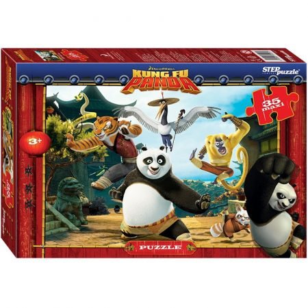 Step Puzzle “Kung Fu Panda”, 35 element (68×48 sm)