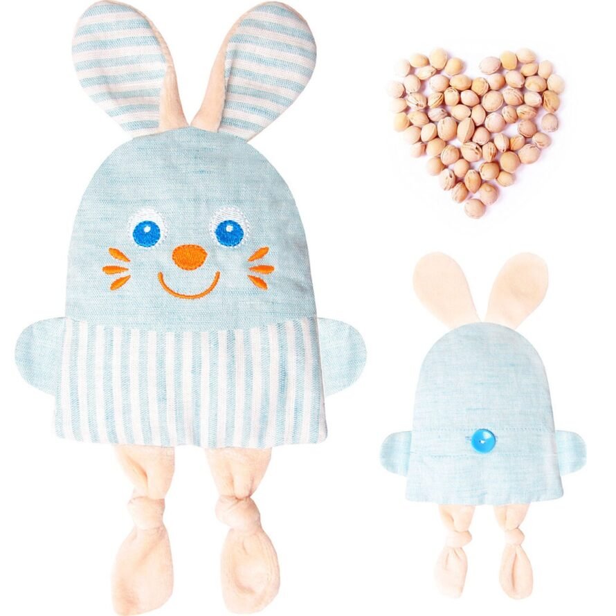 Warmer toy Myakishi “Doctor Myakish – Little Bunny “(with cherry pits), size 210 x 140 x 30 mm