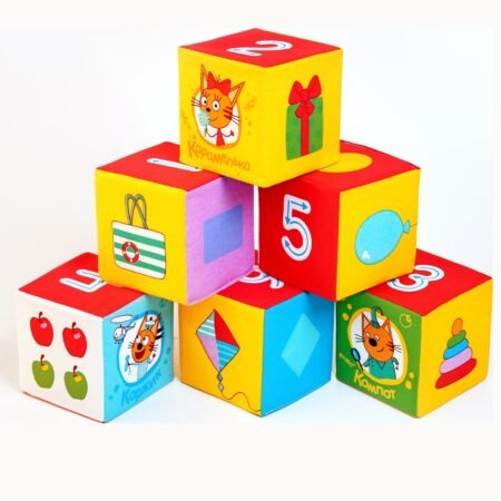 Toy Myakishi “BabyRiki Maths Three Cats”, 6 pieces, size 200х400х100 mm