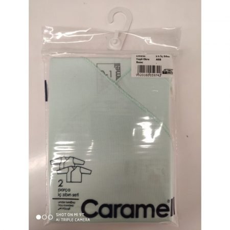 Caramel IZ5959 Распашонка зеленый-крем (2шт.) (50-56, 56-62)
