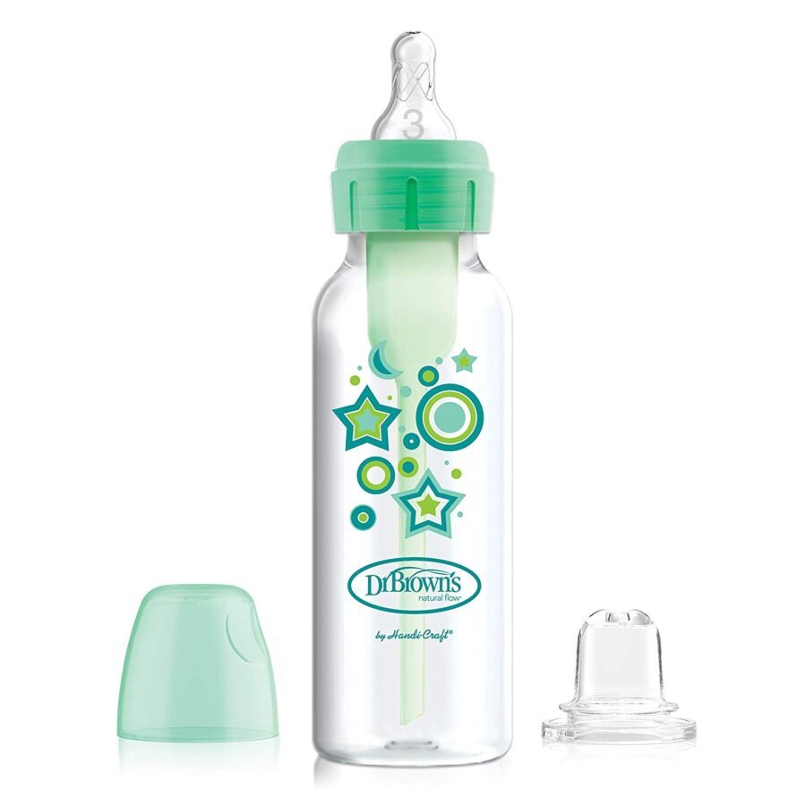 Dr. Brown’s Options+ Baby Bottle with Sippy Spout 2in1 Transition Kit Green