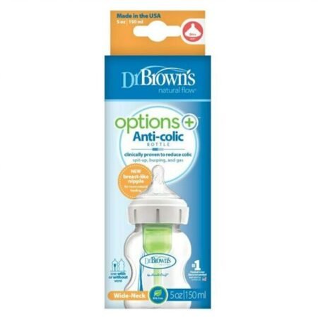 Dr Brown’s Options Plus geniş boğazlı butulka 0 ay+ 150ml