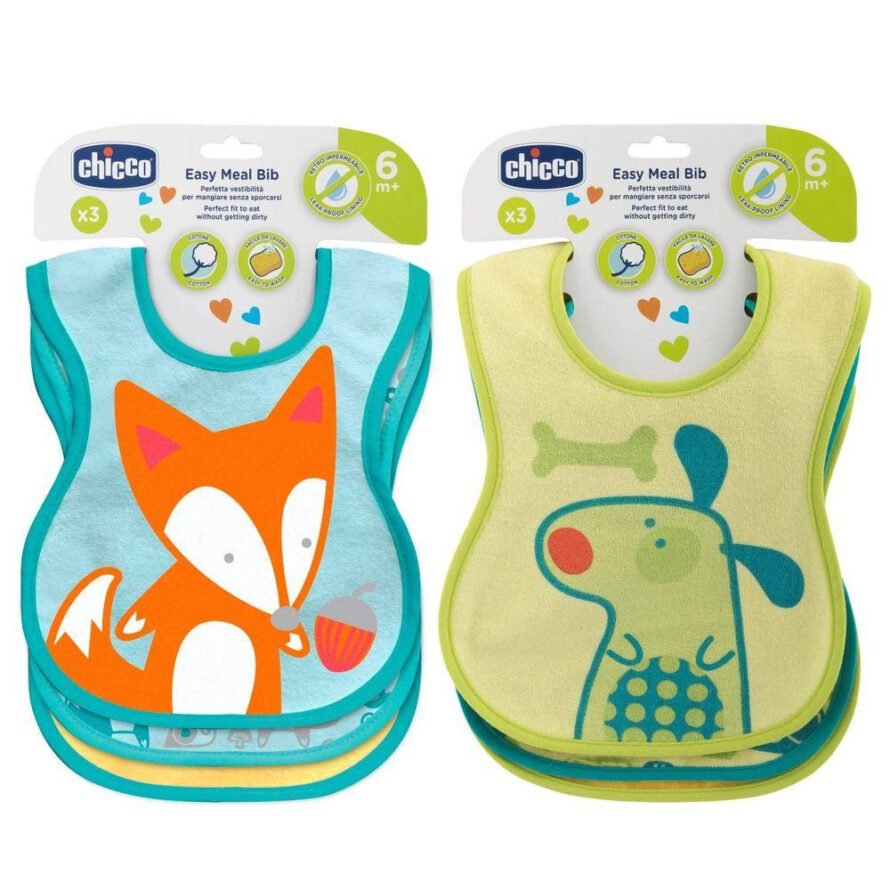 Chicco нагрудники Easy Meal 6м+ (3 шт)