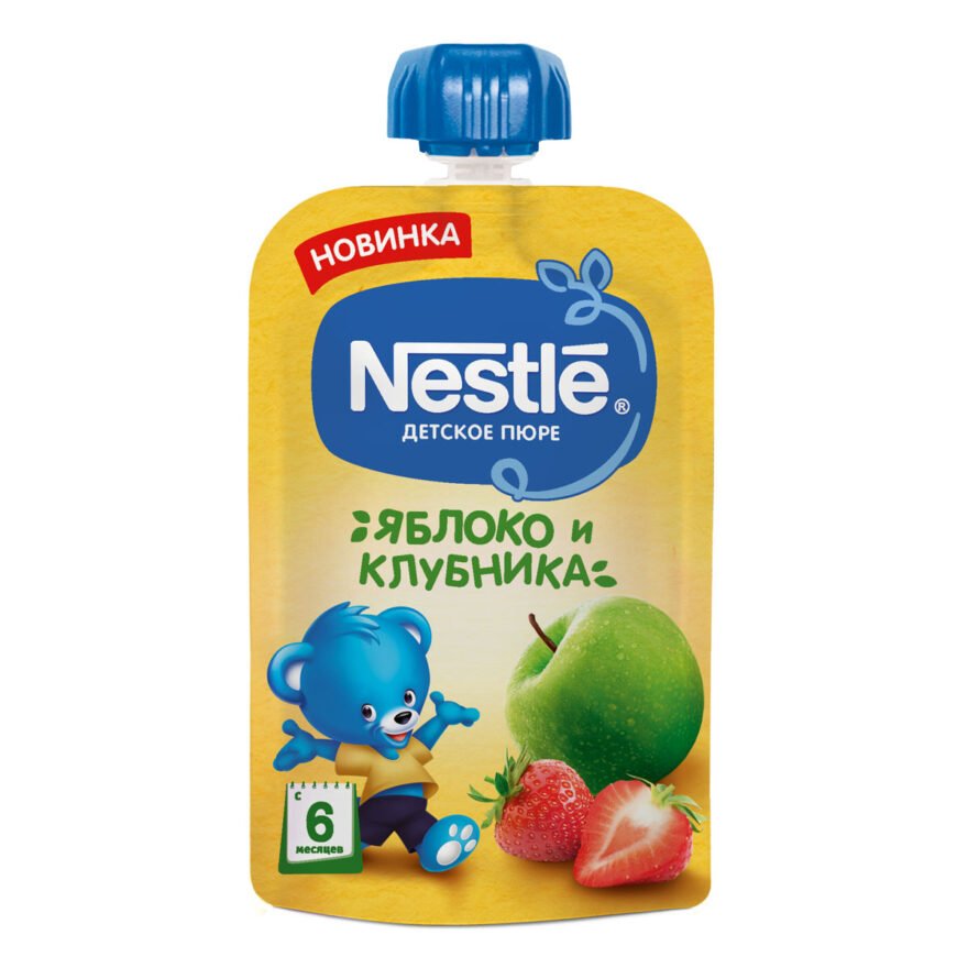 Pure Nestle Alma çiyələyi, 4 aydan 90 qr