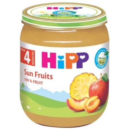 Hipp Sun Fruits püresi, 4aydan 125 q