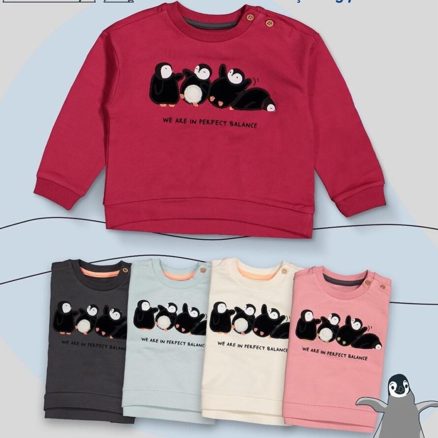 Divonette 4087 embroidered sweatshirt penguin