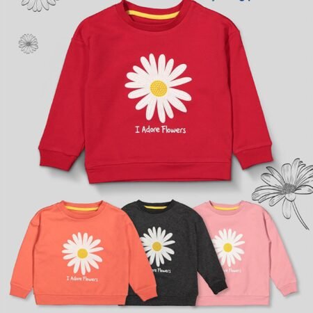 Divonette 4096-3 embroidered sweatshirt chamomile